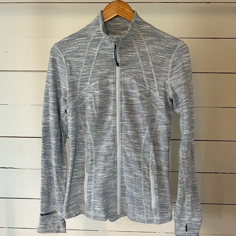 Lululemon define Light Blue Zip-Up Jacket
